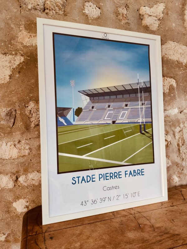 affiche déco fans castres olympique rugby