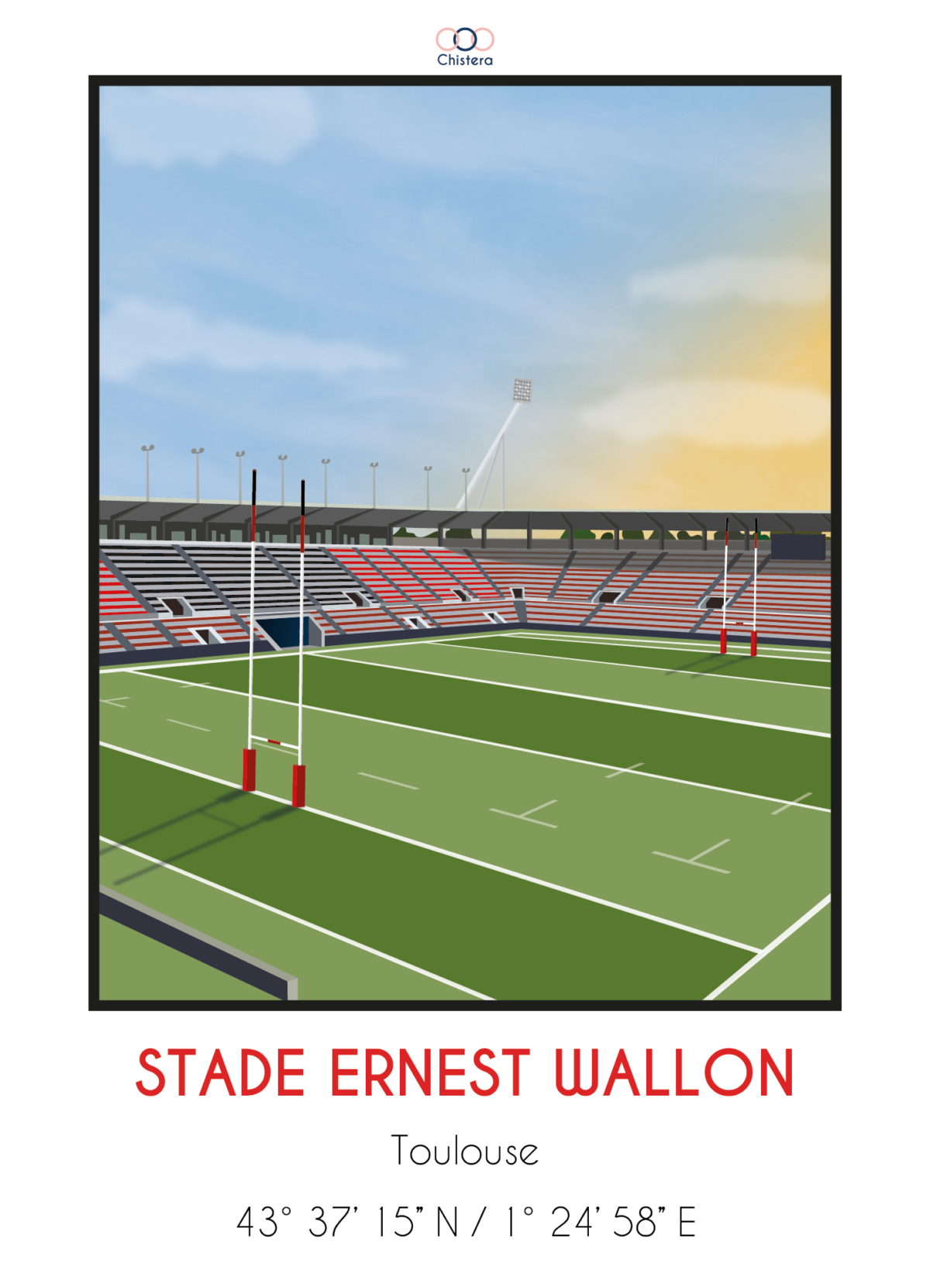 affiche déco stade toulousain