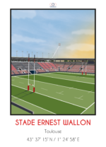 affiche déco stade toulousain