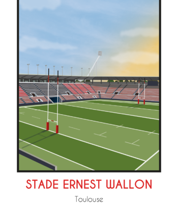 affiche déco stade toulousain