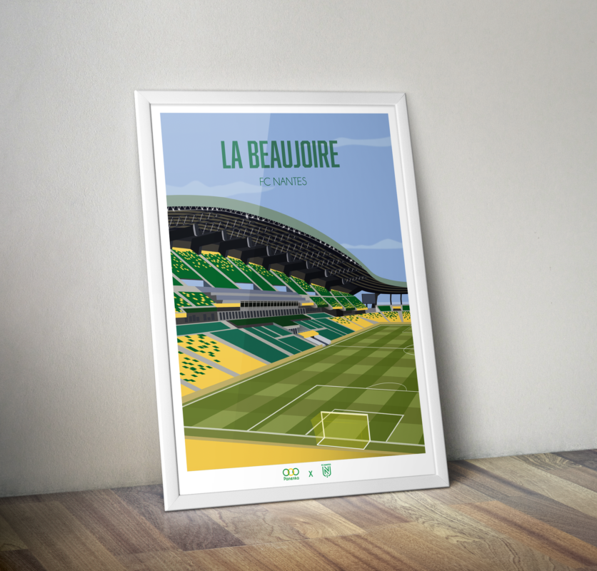 affiche déco fc Nantes la beaujoire