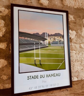 Pau rugby affiche déco