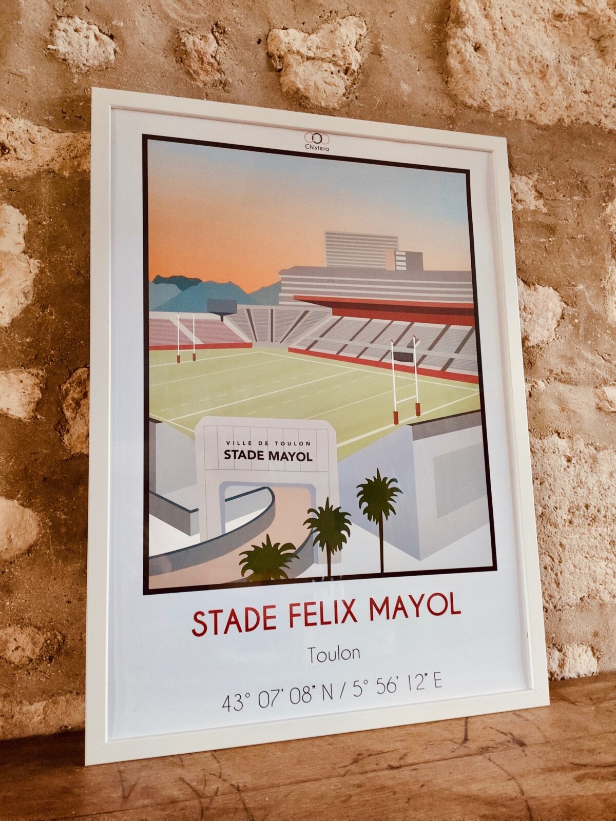 rugby Toulon RCT affiche déco