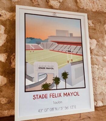 rugby Toulon RCT affiche déco