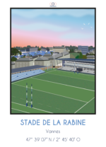 Stade pour les fans du rugby club vannes