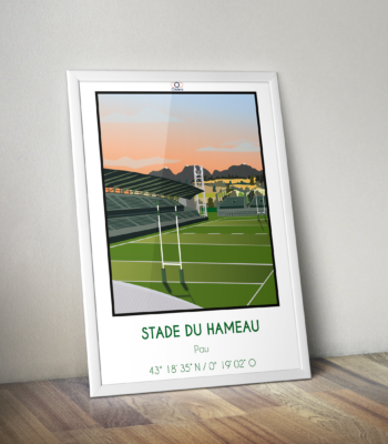 affiche déco stade du hameau