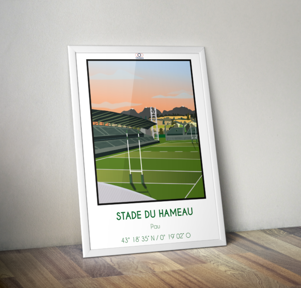 affiche déco stade du hameau