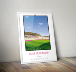 affiche déco stade français rugby paris