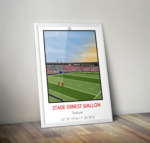 poster Ernest Wallon rugby fan