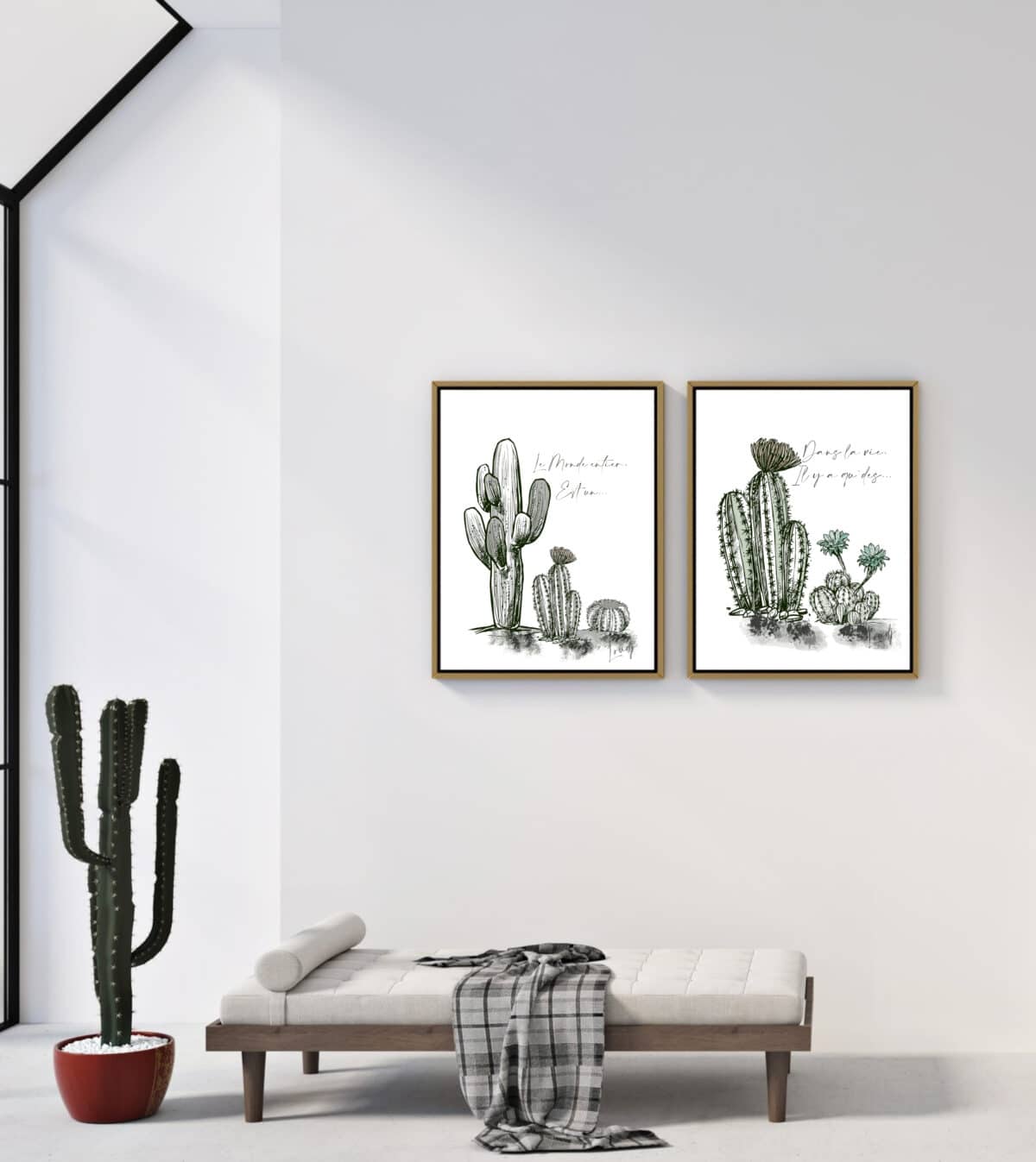 Affiche Cactus Le Monde entier est un...