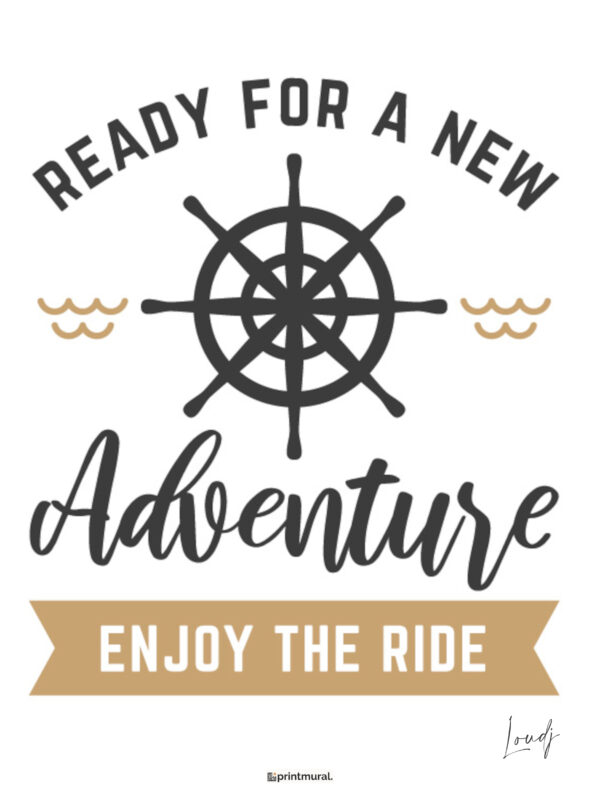 Affiche Aventure - Enjoy the ride - Voyage