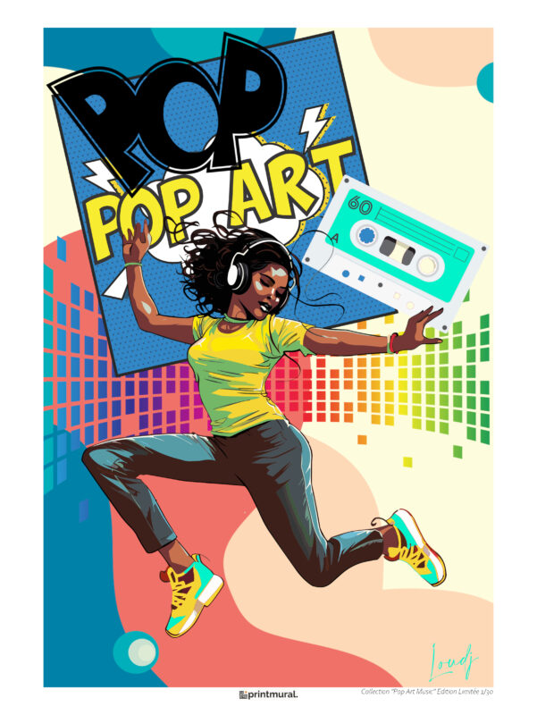 Affiche Pop Art Music Edition Limitée 30 Exemplaires