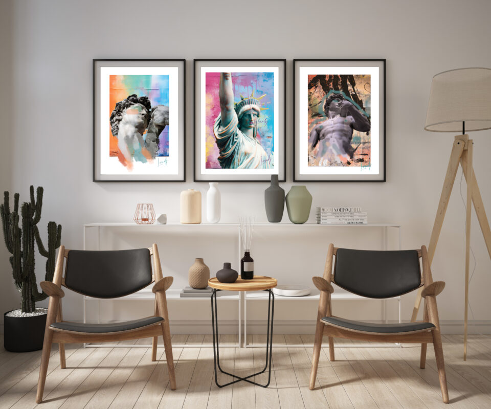 Statues David Liberté