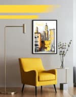 Affiche Menton Vieille Ville Basilique Saint Michel Archange