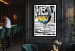 Affiche Apéro Renversant Place Massena Nice Verre de Vin