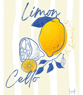 Affiche Limoncello - Citron - Dolce Vita - Limon Cello